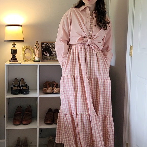Cottagecore Pink Gingham Dress - Picture 10 of 10